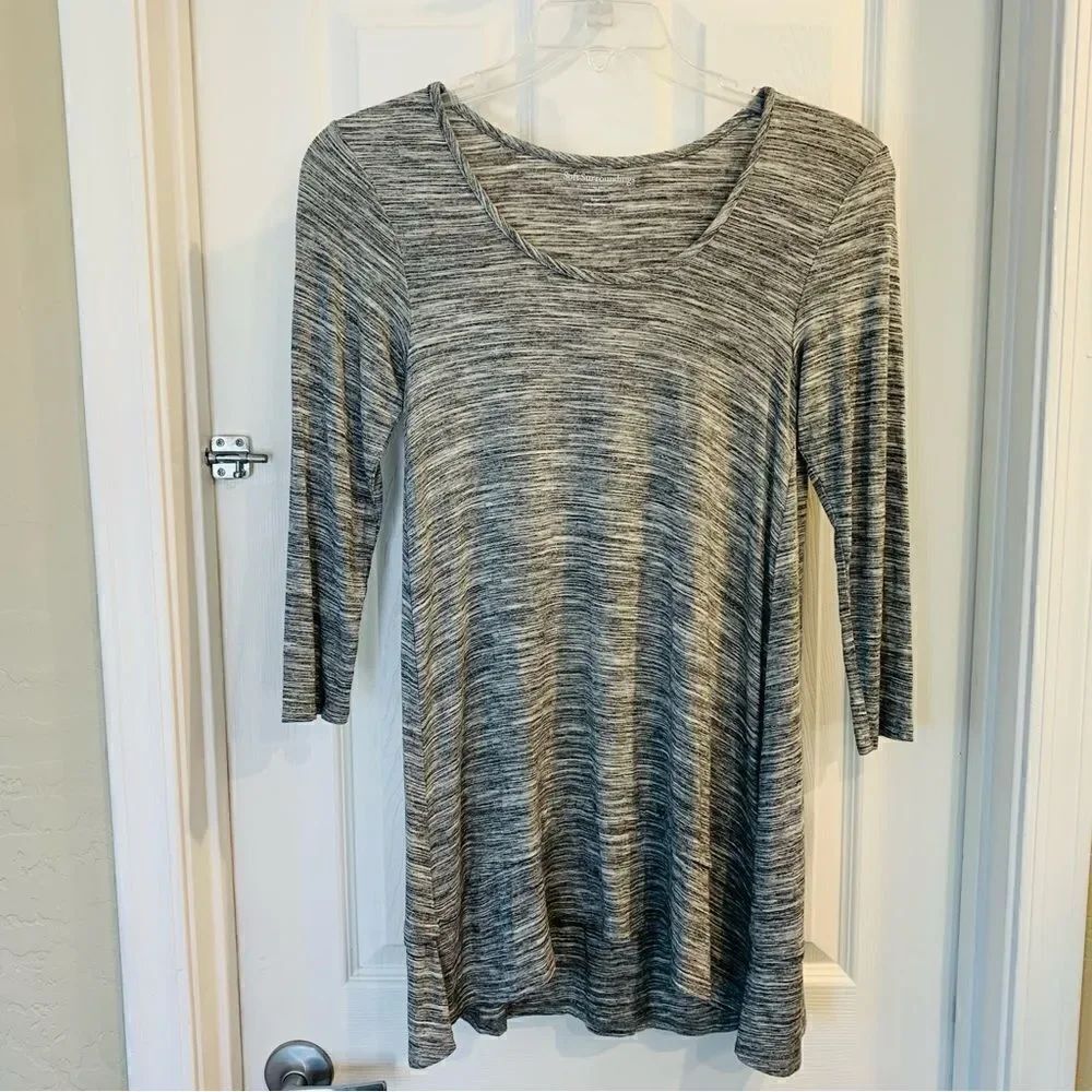 Soft Surroundings Heathered Gray Tunic Size Small